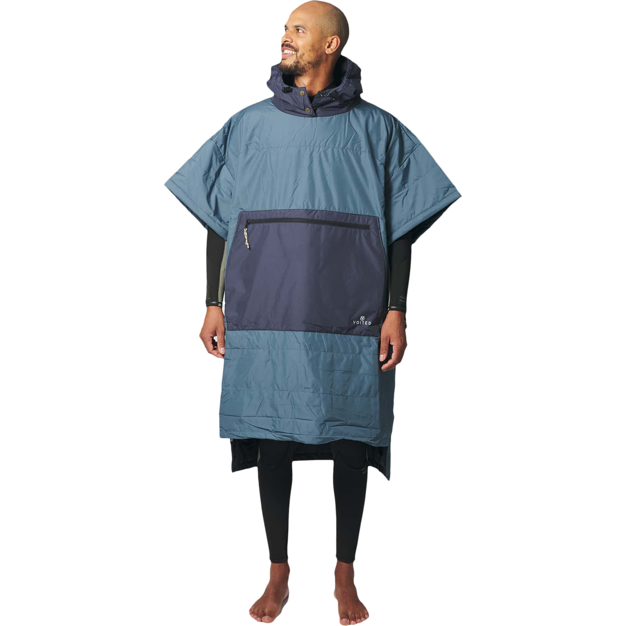 2022 Voited Outdoor Poncho V21UN01POPOV Marsh Grey / Black Accessories Wetsuit Outlet